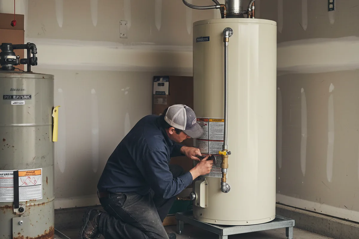 Water heater and shutoff valve replacement in Olive Branch