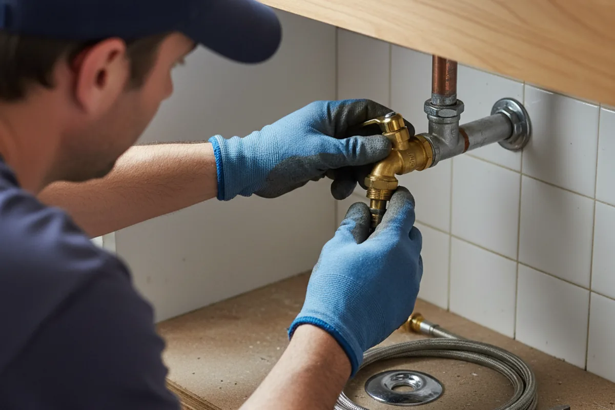 Shutoff valve and fitting work during Well Pump Repair in Olive Branch